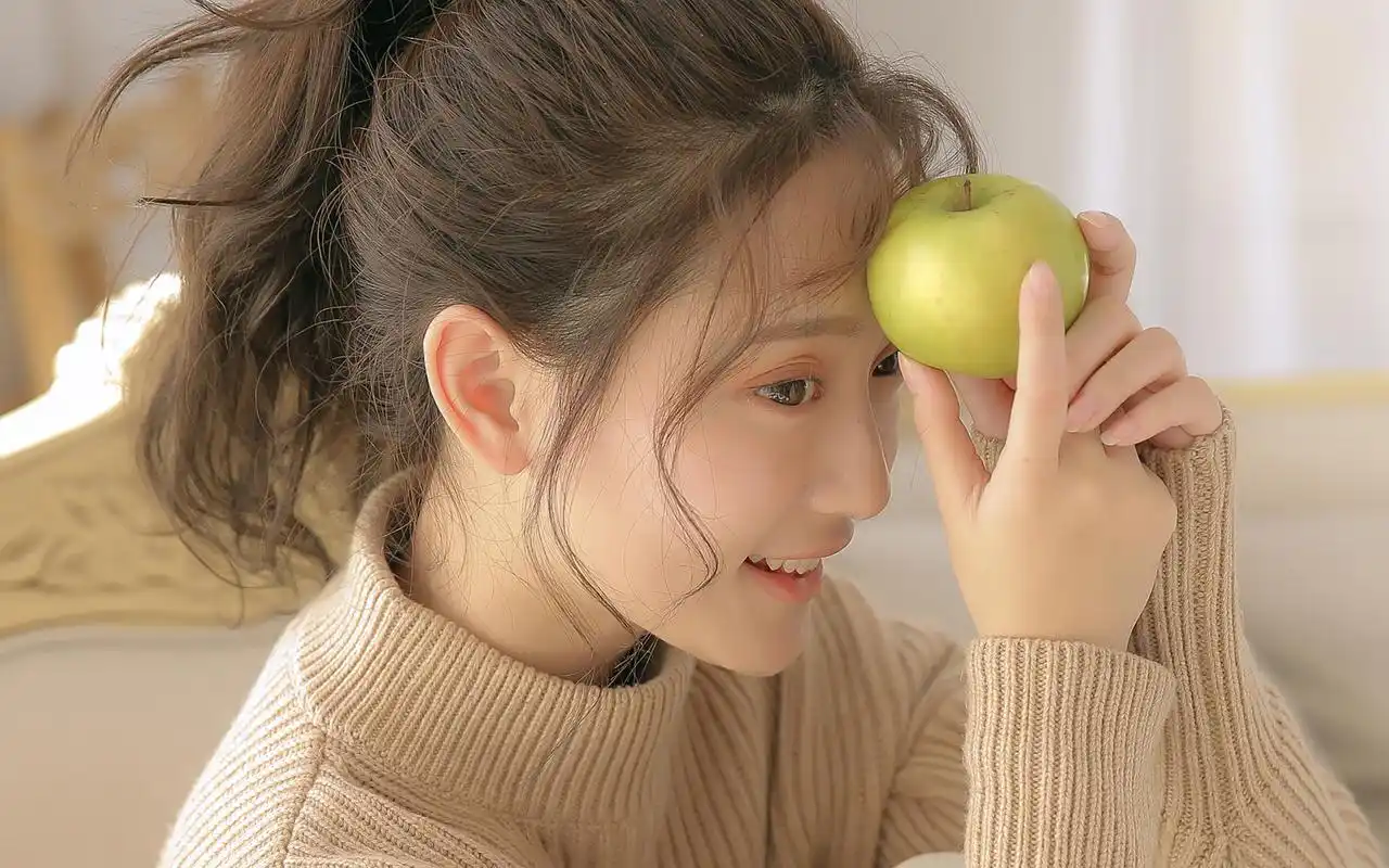 秋天毛衣美女性感写真高清壁纸