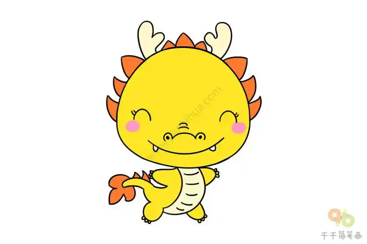 十二生肖之龙简笔画 步骤图解教程_十二生肖简笔画