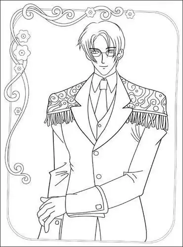 古代外国王子服饰简笔画