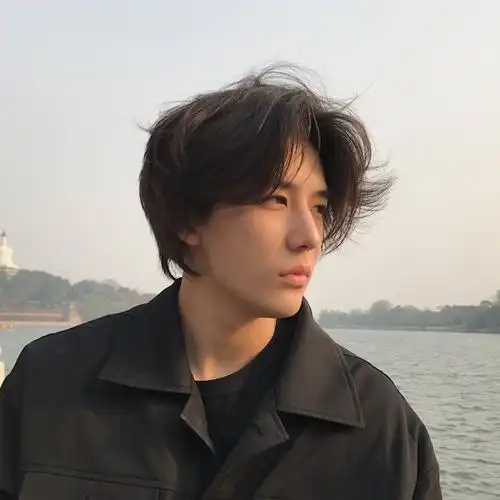 假发男短发中分刘海卷发韩版帅气逼真网红抖音同款男士整顶假发套