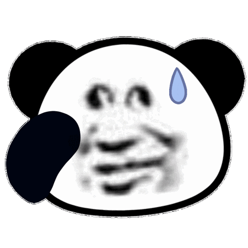 熊猫头表情包|含泪吃下狗粮