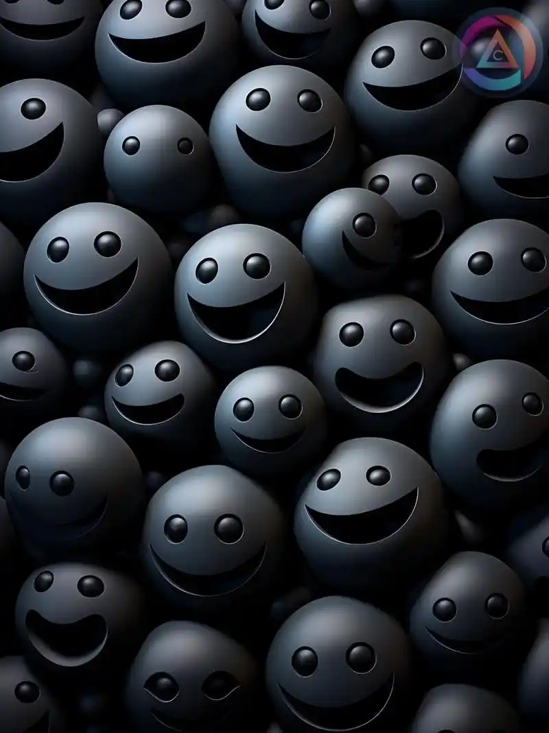 5.4k超清壁纸|超治愈笑脸表情 21 高级黑金