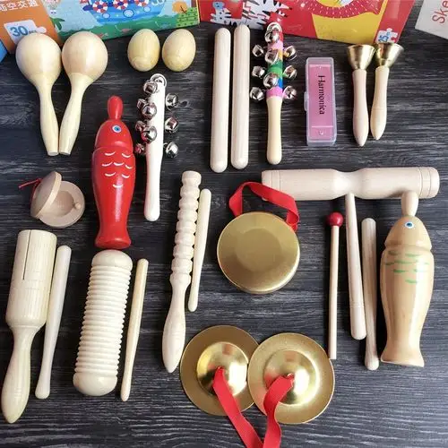 奥尔夫打击音乐乐器套装小学生幼儿园教具双响手摇铃打击乐器