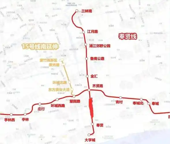 目前这条线路还处于筹备阶段,虽然上海政府早在2021年就发布了奉贤线