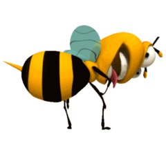 得意gif蜜蜂gif翅膀gif萌萌哒gif