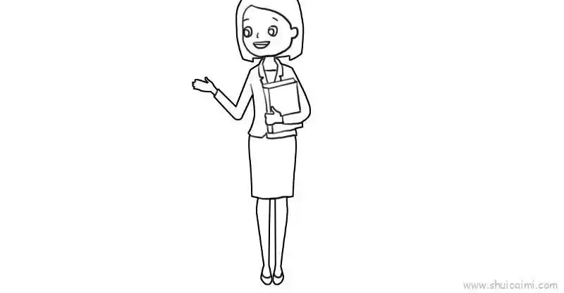 老师儿童画怎么画老师简笔画顺序