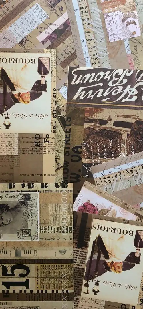 怀旧复古欧美风拼接手机壁纸