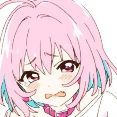 张开嘴巴吐舌脸动漫女生头像图片