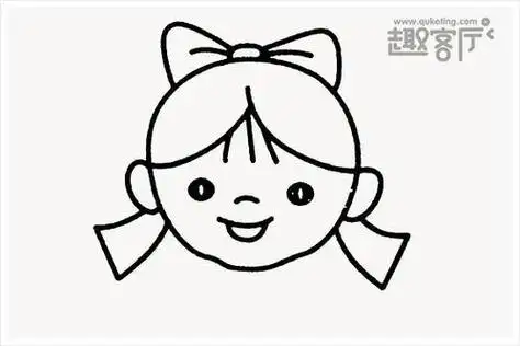 的漂亮小女孩简笔画儿童画绘画吧-画画儿童画人物简笔画-图片欣赏中心
