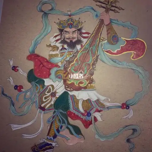 手绘彩铅四大天王魔礼海