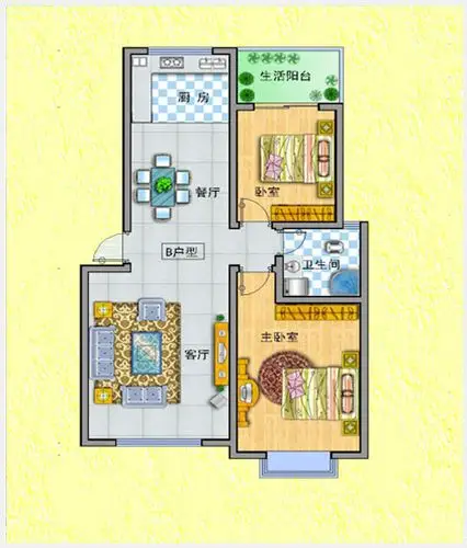 如何将90平米两房改三房