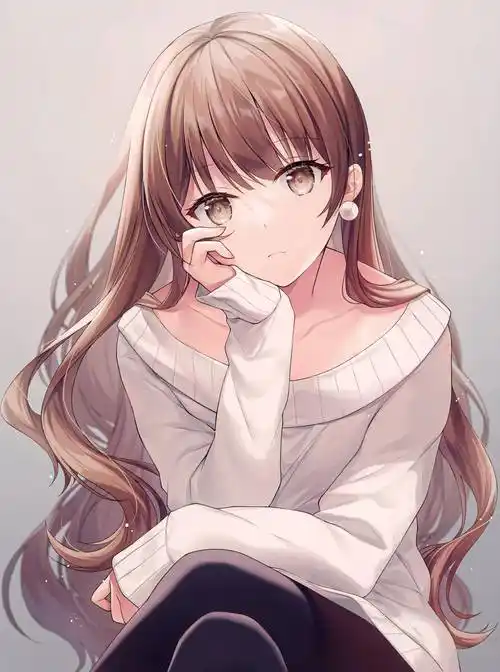 原创知性优雅的二次元动漫小姐姐高清图片