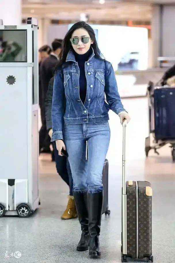 气质女星#长靴 #长靴控 #张天爱  - 抖音