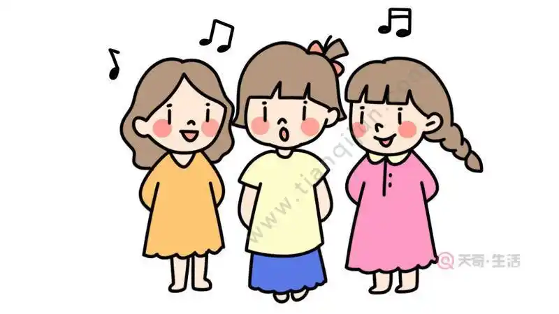 有关大合唱简笔画