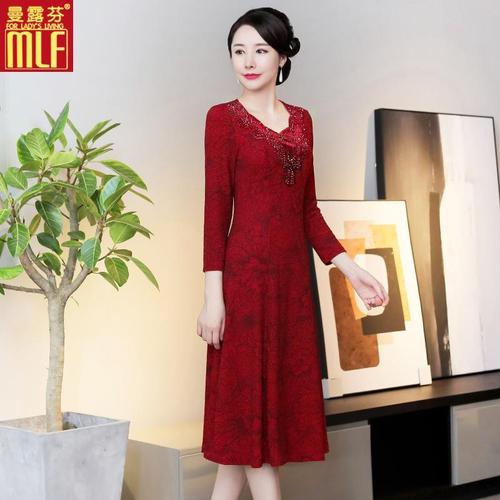 嫁女儿新娘母亲结婚妈妈礼服喜婆婆婚宴装旗袍婆婆妈妈参加婚礼服