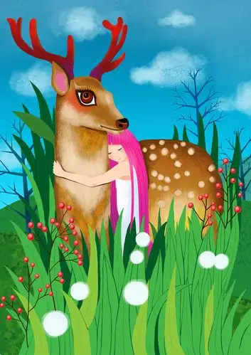 梅花鹿|插画|儿童插画|彭hailey - 原创作品 - 站酷 (zcool)