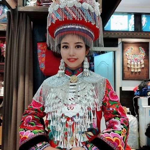 手工土家族服装婚嫁大气头饰少数民族歌手舞台演出帽子配饰