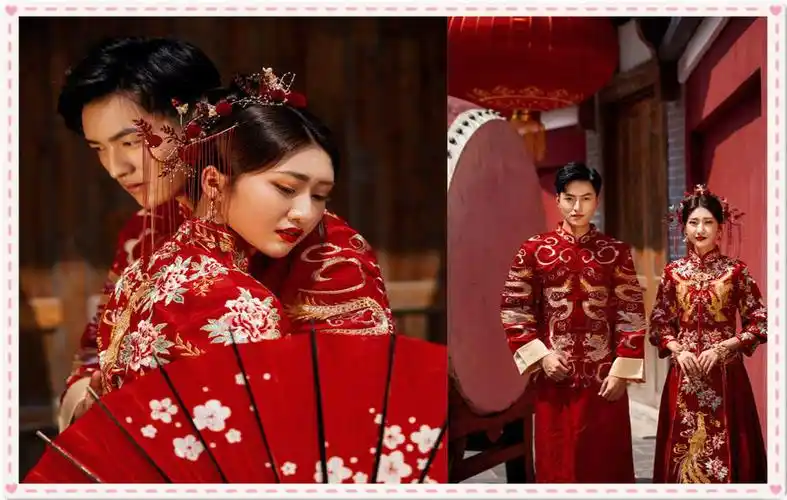 一,唐装婚纱照图片