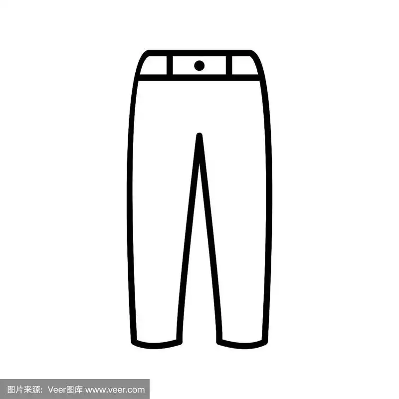 独特的裤子产品线图标
