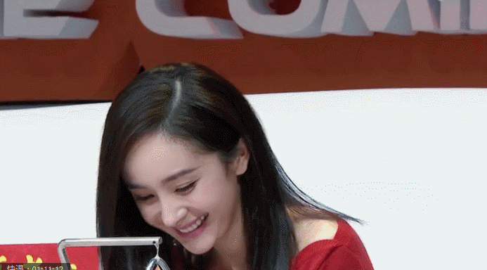 好笑gif杨幂gif长发gif笑容gif