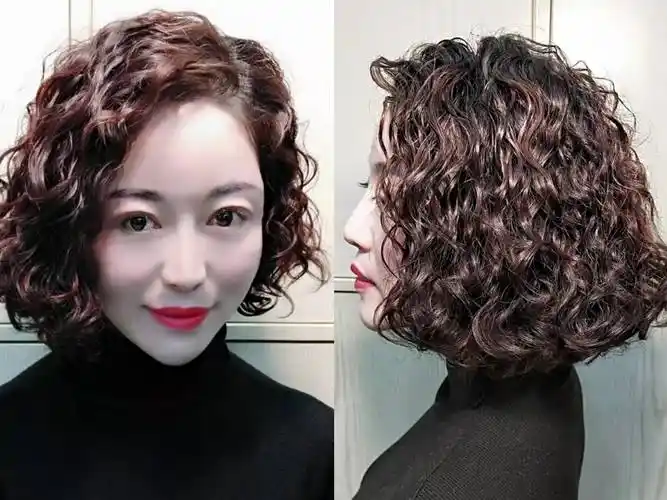 适合冷烫的发型