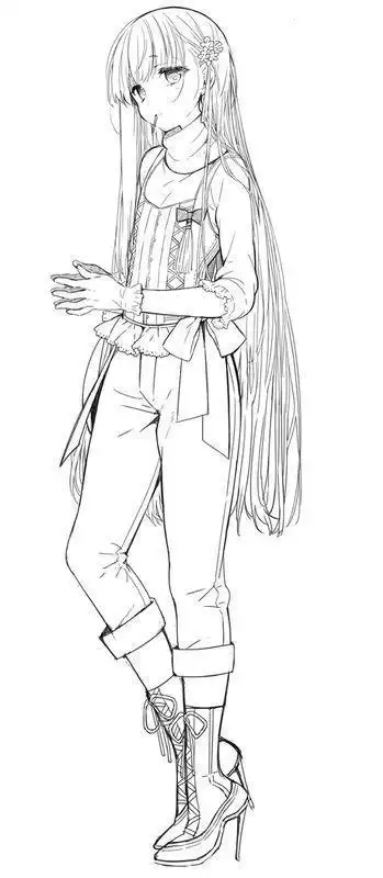 人物侧面简笔画画法全身