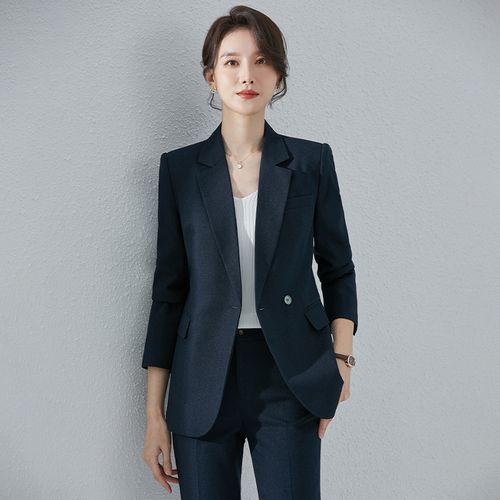 诗璐雅西装套装女春秋时尚气质酒店经理高端定制正装女西服职业装