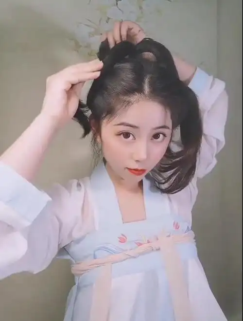 汉服发型教程之无发包夏季发型