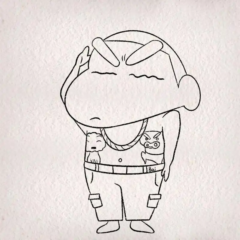 salute敬礼(另附简笔画教程) 社会我新哥