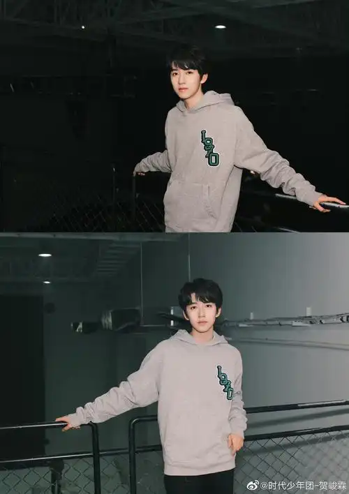 贺峻霖北京机场出发,全黑造型好酷 黑色渔夫帽搭配黑色面包服