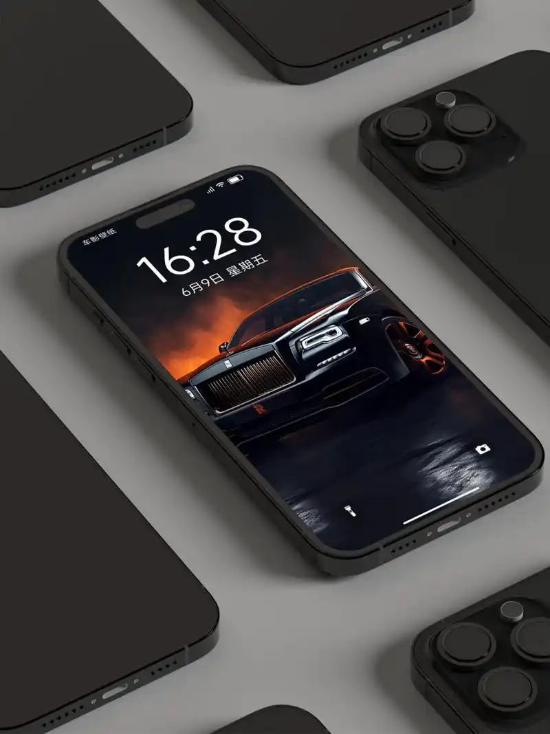 汽车手机壁纸:黑色劳斯莱斯 | 4k高清 966/9 friday!