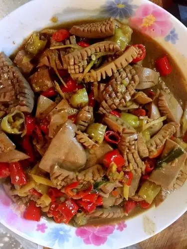 双椒爆炒腰花的做法_菜谱_豆果美食