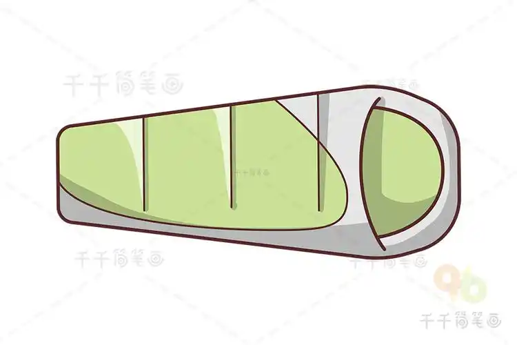 睡袋简笔画