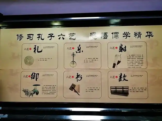 《拜孔子 学六艺》
