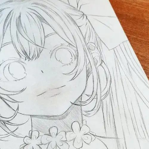 初音未来61动漫教程没有涂色