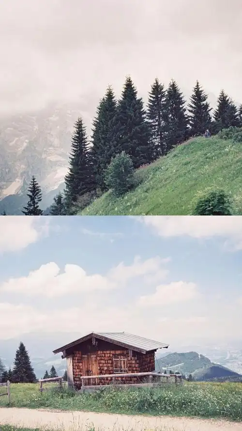 拼接文艺风景手机壁纸