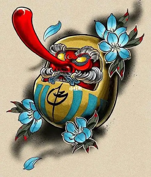 原来这就是花蛋纹身吗