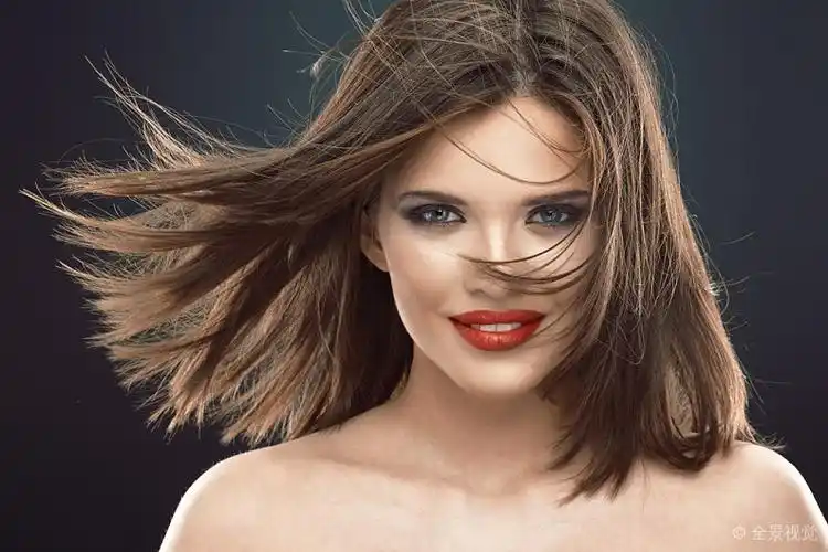 美女_长_飘发_头像_吹_发型_图片大全—全景创意图库(quanjing.