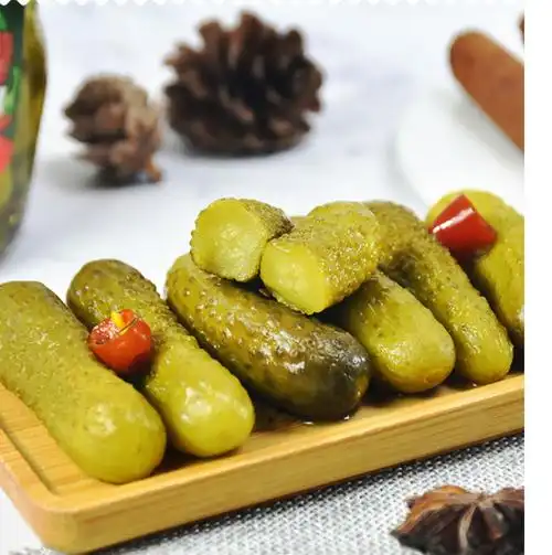 俄罗斯进口俄罗斯腌酸黄瓜青瓜俄式风味罐头酱菜汉堡配菜辣椒风味酸