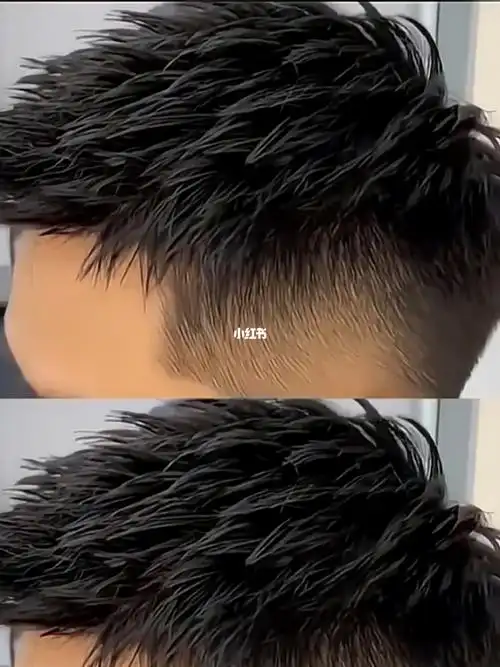 4cm摩根前刺发型男士短发男生摩根烫