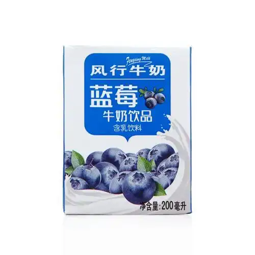 风行蓝莓牛奶饮品 200ml/盒