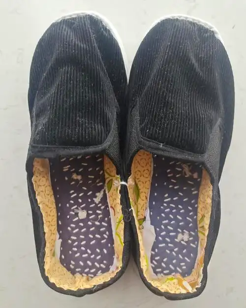 状元兰农村奶奶纯手工千层纳底老北京布鞋男女款条绒灯芯绒纯棉透气