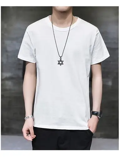 男士短袖t恤衣服潮牌潮流纯棉白色半袖男装2020新款夏季宽松体恤