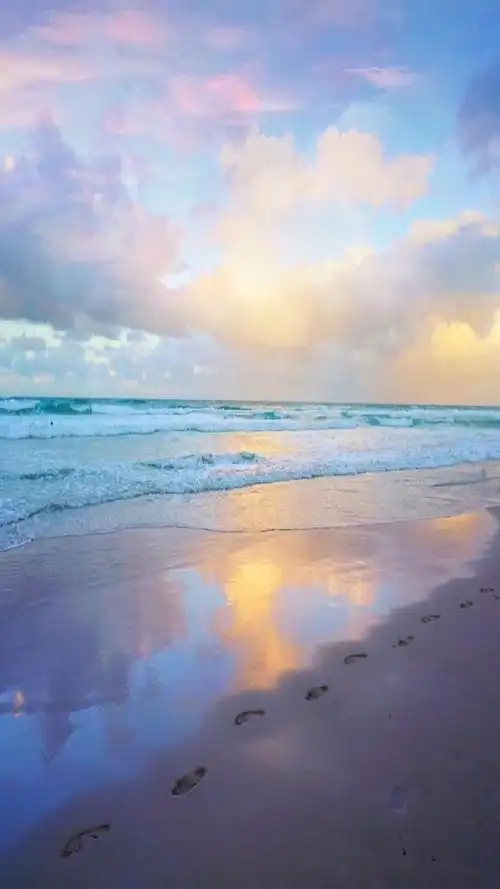 唯美浪漫海边风景图片手机壁纸