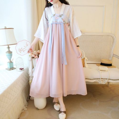 古装女装汉服成人装大码女装胖mm汉服改良连衣裙中国风飘逸复古仙女