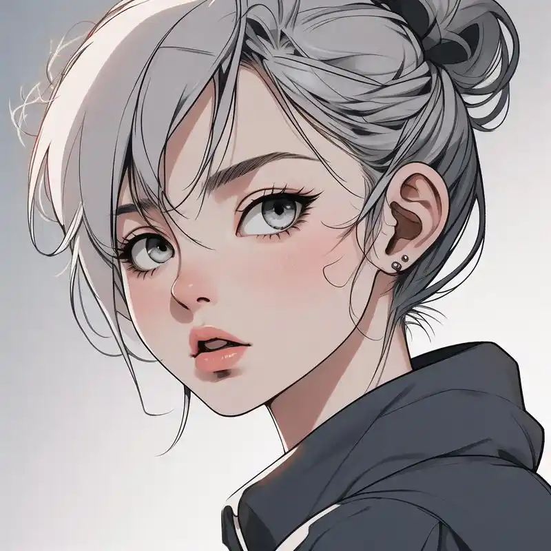 这一系列的嘟嘟嘴女性头像真是太可爱了吧!