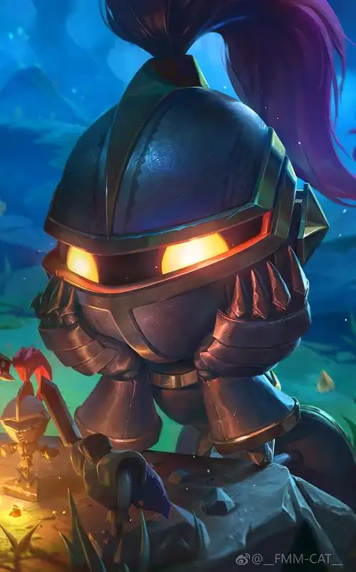 英雄联盟手游小小骑士阿木木皮肤绘制