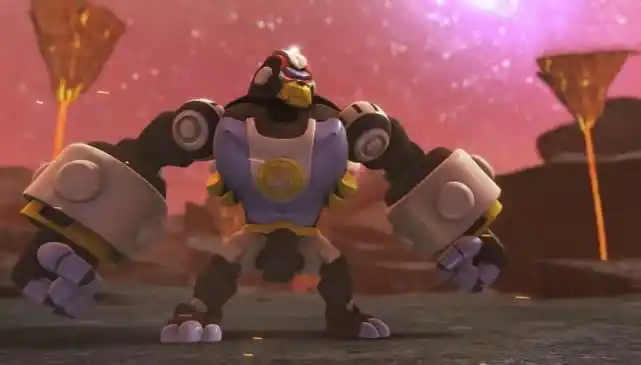 在快乐酷宝二中,猩猩酷宝由金刚猩"酷变"而来,"酷变"时大喊"酷变,猩猩