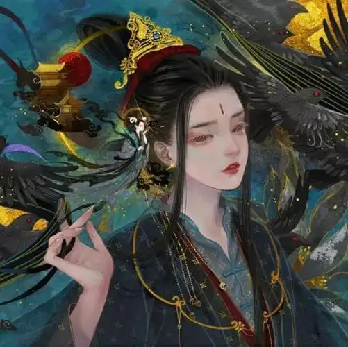 动漫二次元古风女生头像霸气冷酷二次元冷艳女生头像