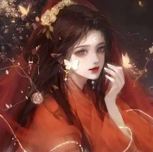 你一入我眼,我便乱了阵脚,不能自已_头像_红色_高清